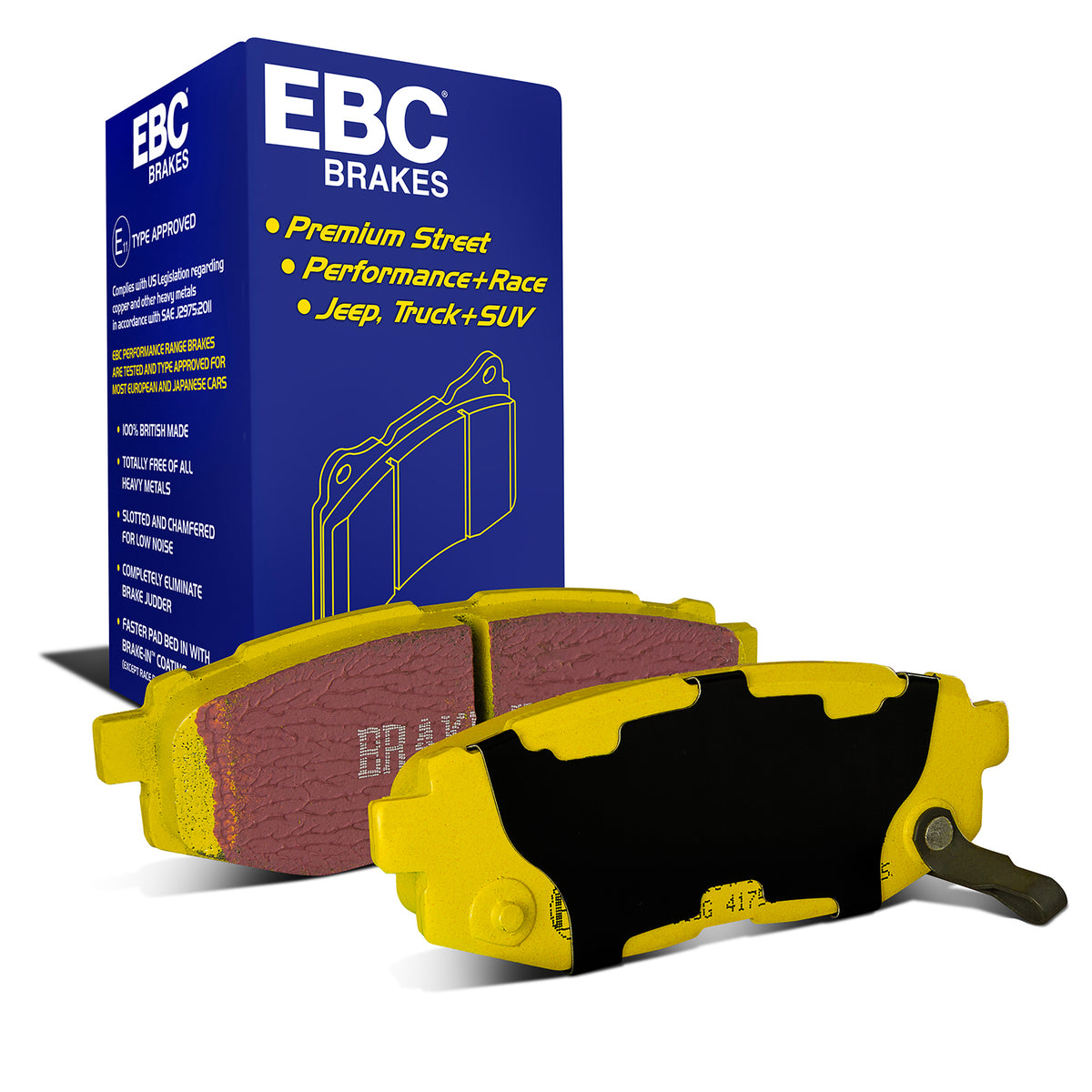 EBC Yellow Stuff remblokken achteras Subaru BRZ ZC6 / Toyota GT86 en GR86
