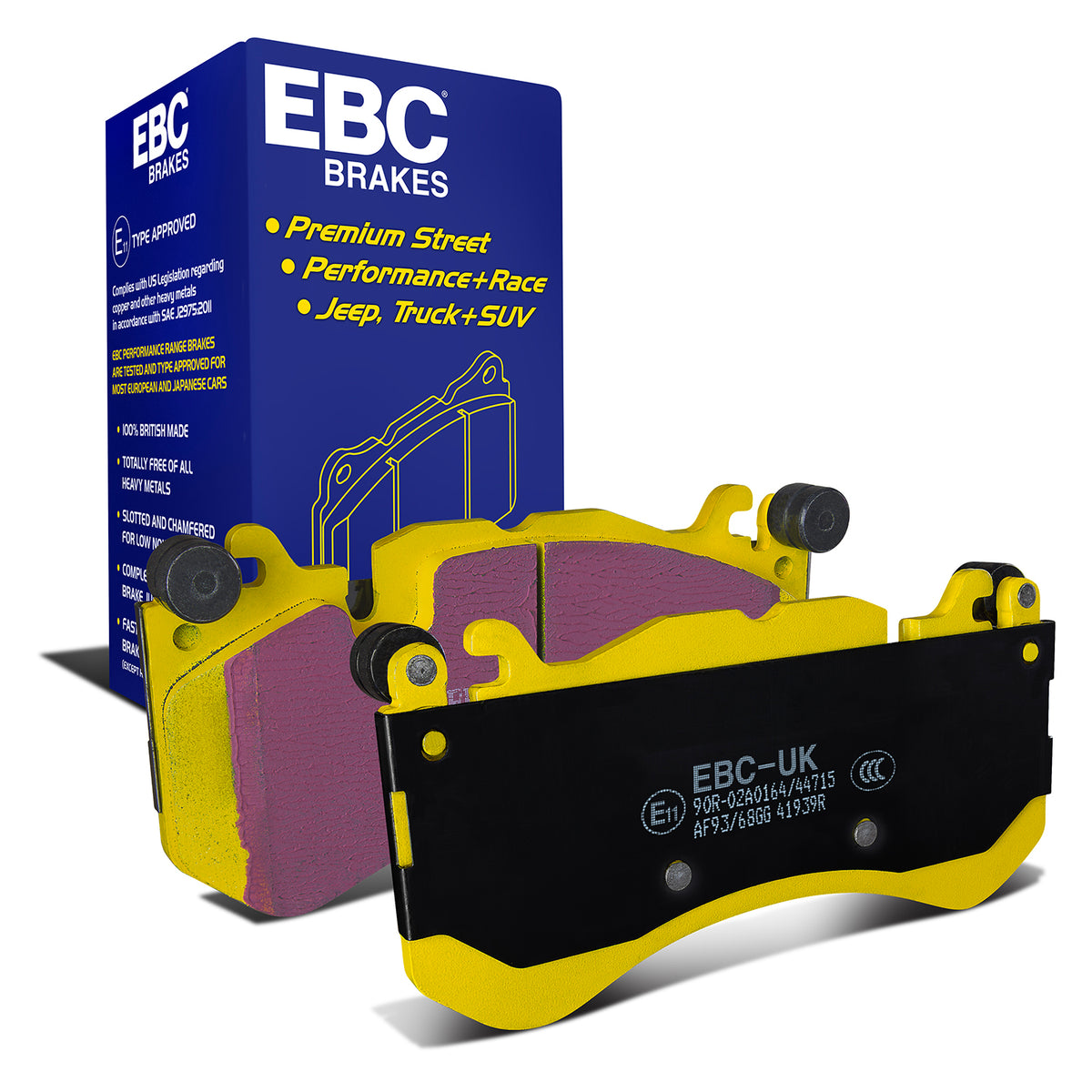 EBC Yellow Stuff remblokken vooras Mercedes AMG GT C190 / C63 AMG W204 / W205