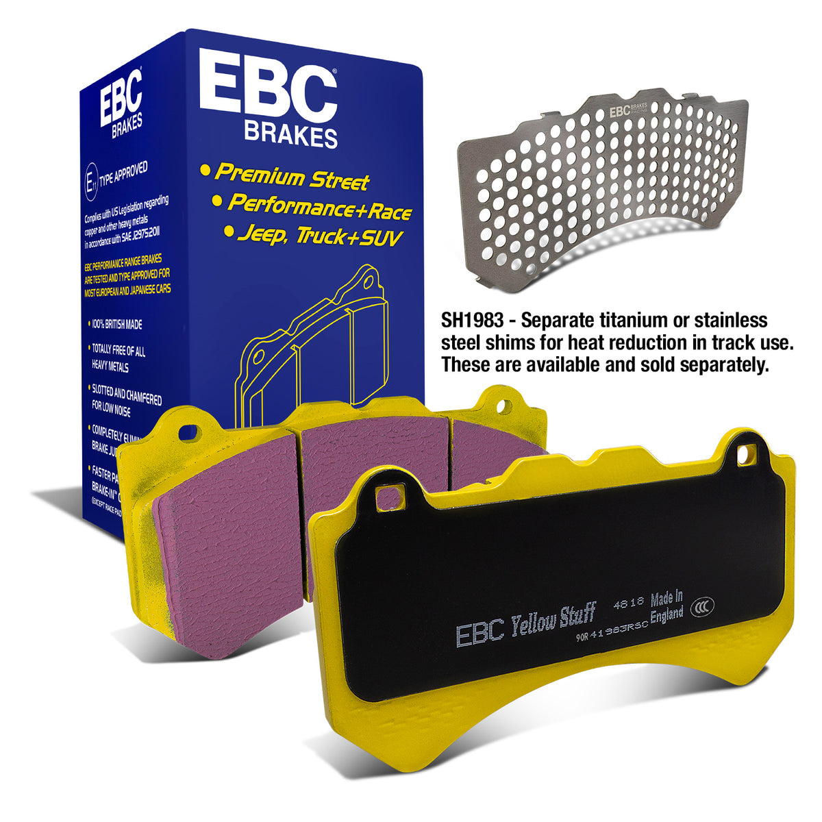 EBC Yellow Stuff remblokken vooras Nissan GT-R R35