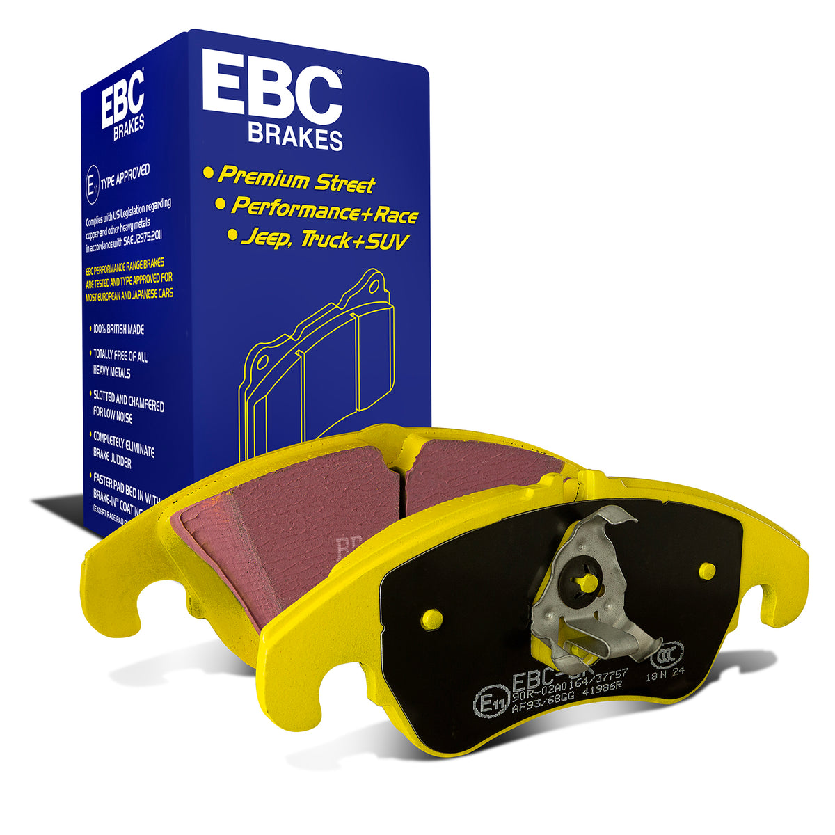 EBC Yellow Stuff remblokken vooras Audi A4 / S4 B8 en A5 8T / S5 8T