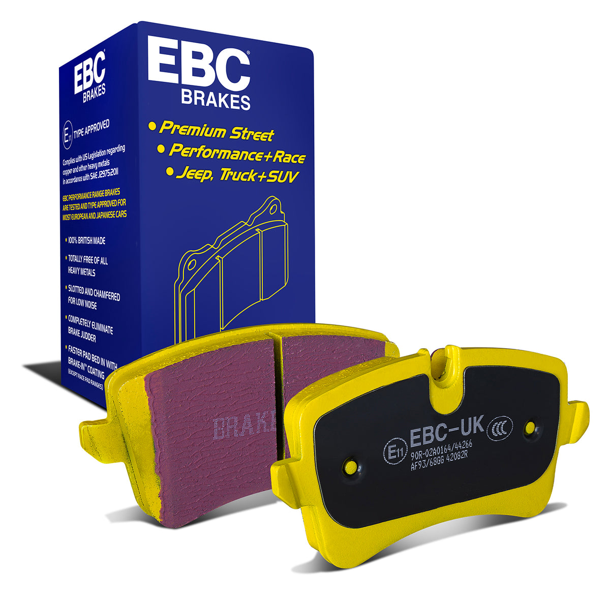 EBC Yellow Stuff remblokken achteras Audi RS4 B8 / RS5 8T / RS6 C7 / RS7 C7