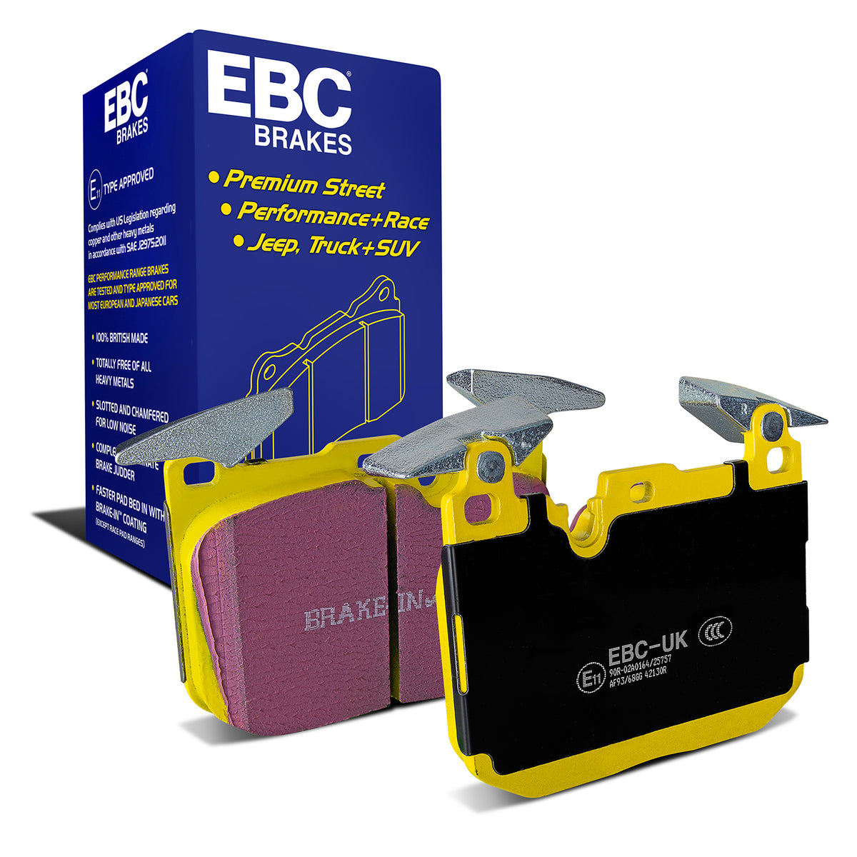 EBC Yellow Stuff remblokken vooras BMW 135i / 140i / 235i / 240i F2x en 335i / 340i / 435i / 440i F3x