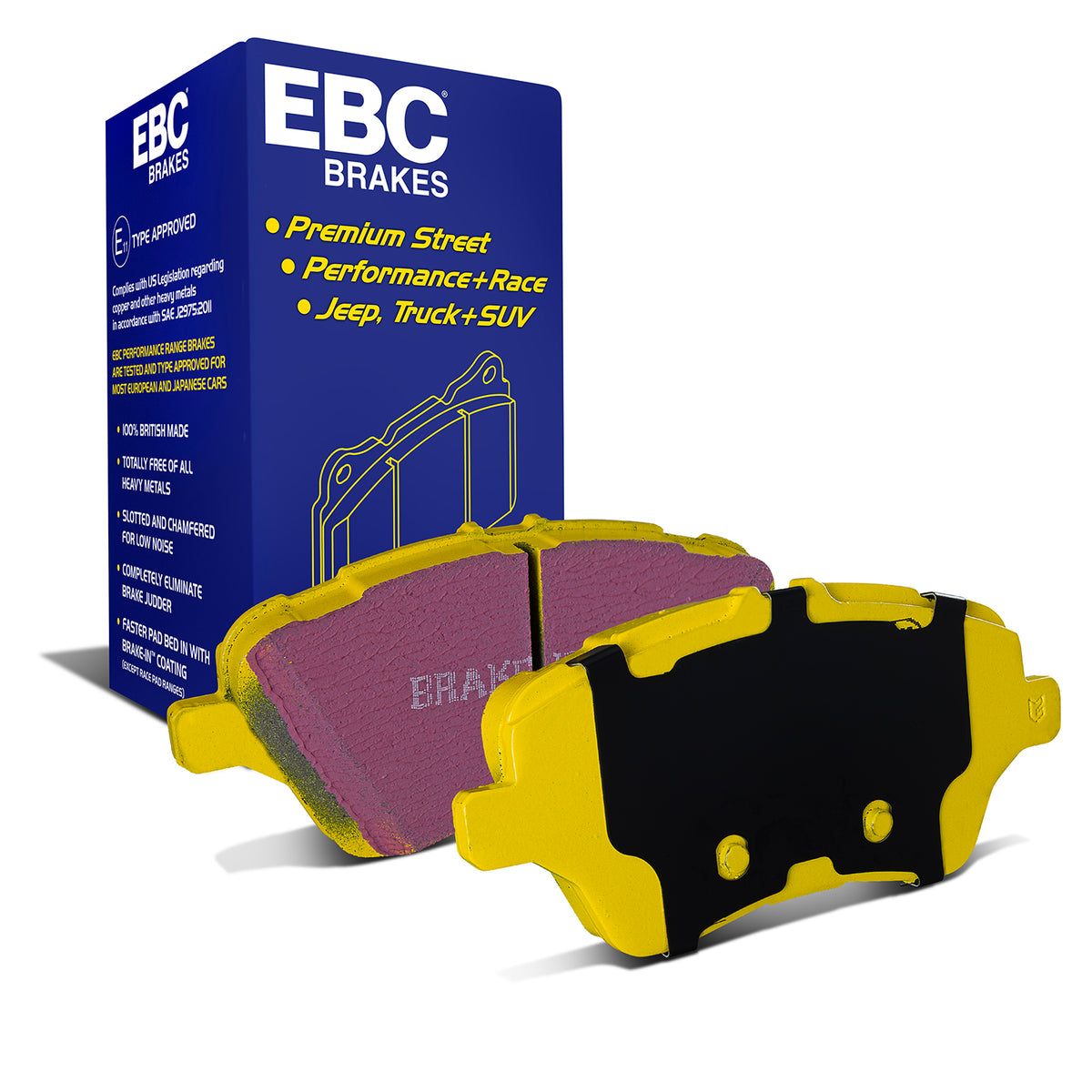EBC Yellow Stuff remblokken vooras Ford Fiesta ST MK7