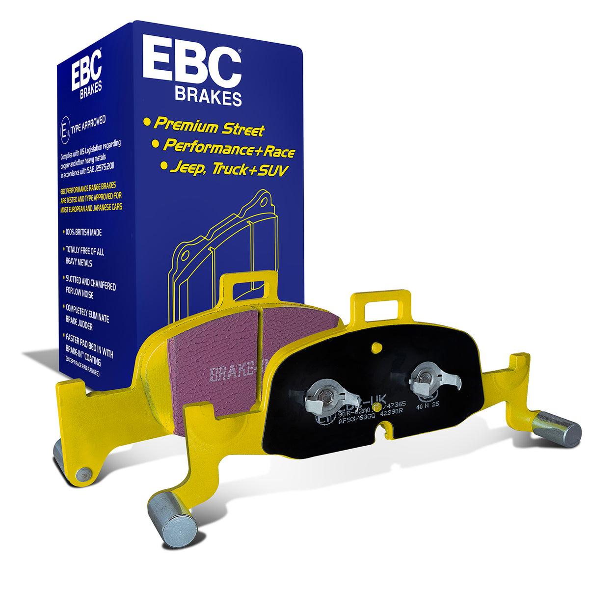 EBC Yellow Stuff remblokken vooras Audi A4 B9 / A5 F5