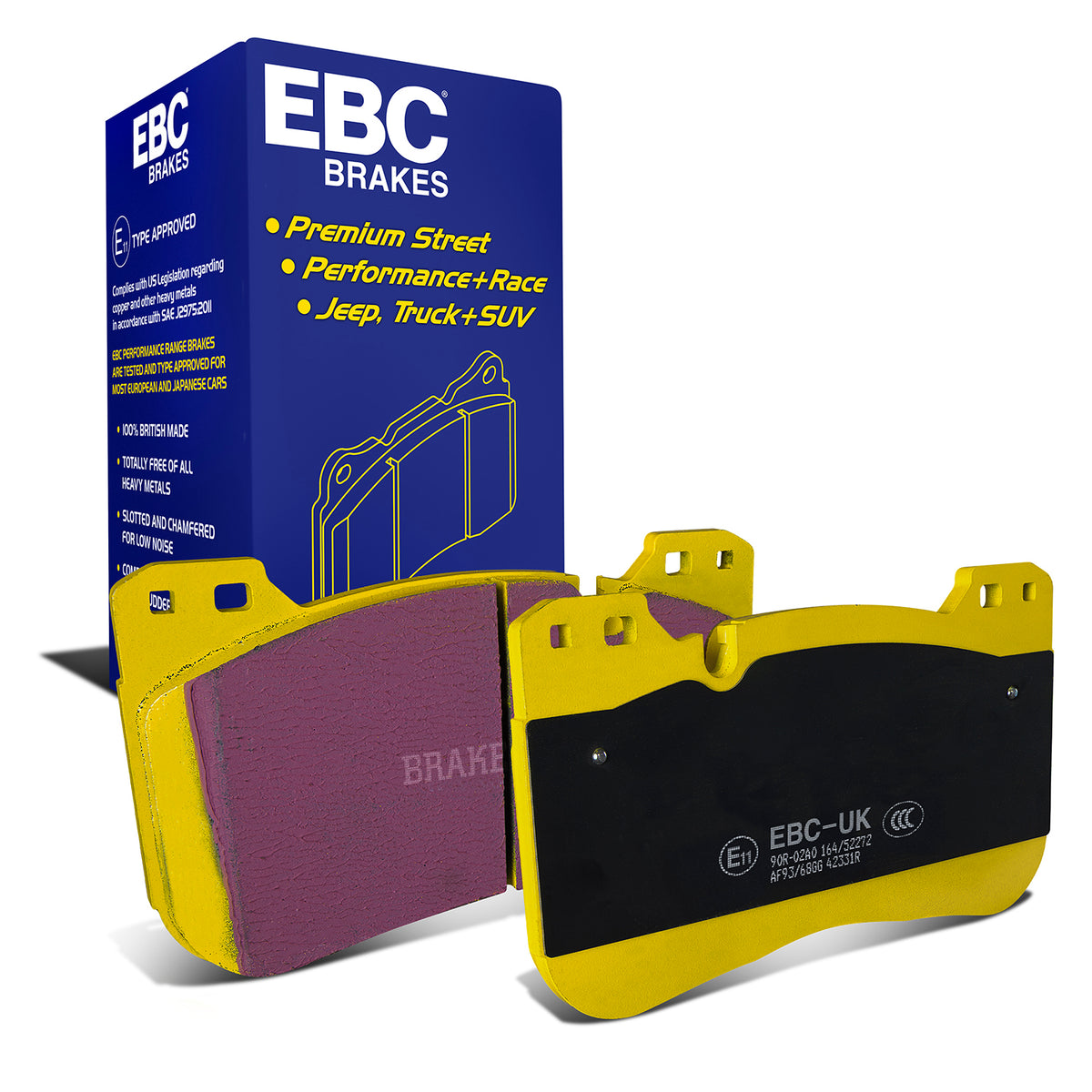 EBC Yellow Stuff remblokken vooras BMW M5 F90 / M8 F9x / X5M G05