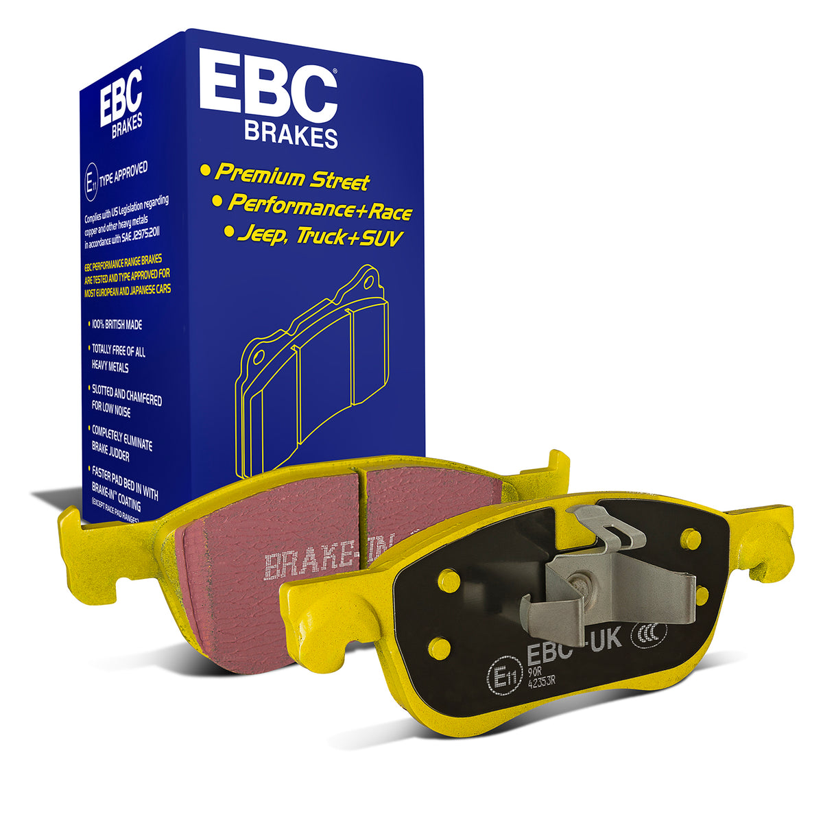EBC Yellow Stuff remblokken vooras Ford Fiesta ST Mk8