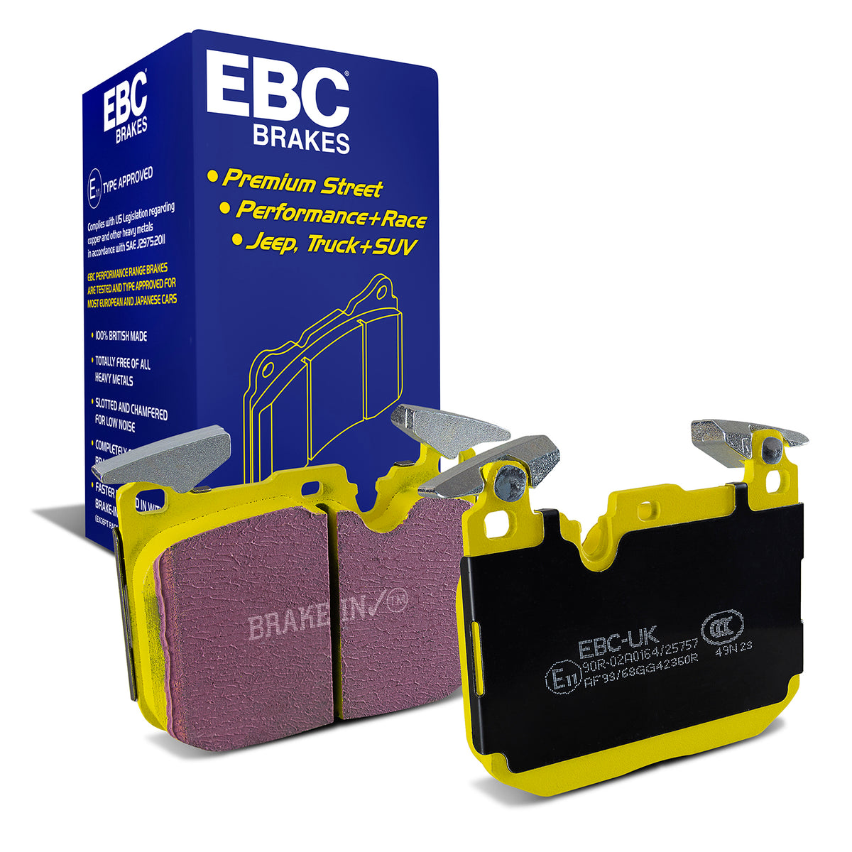 EBC Yellow Stuff remblokken vooras BMW M2 F87 / M2C / M3 F80 / M4 F8x