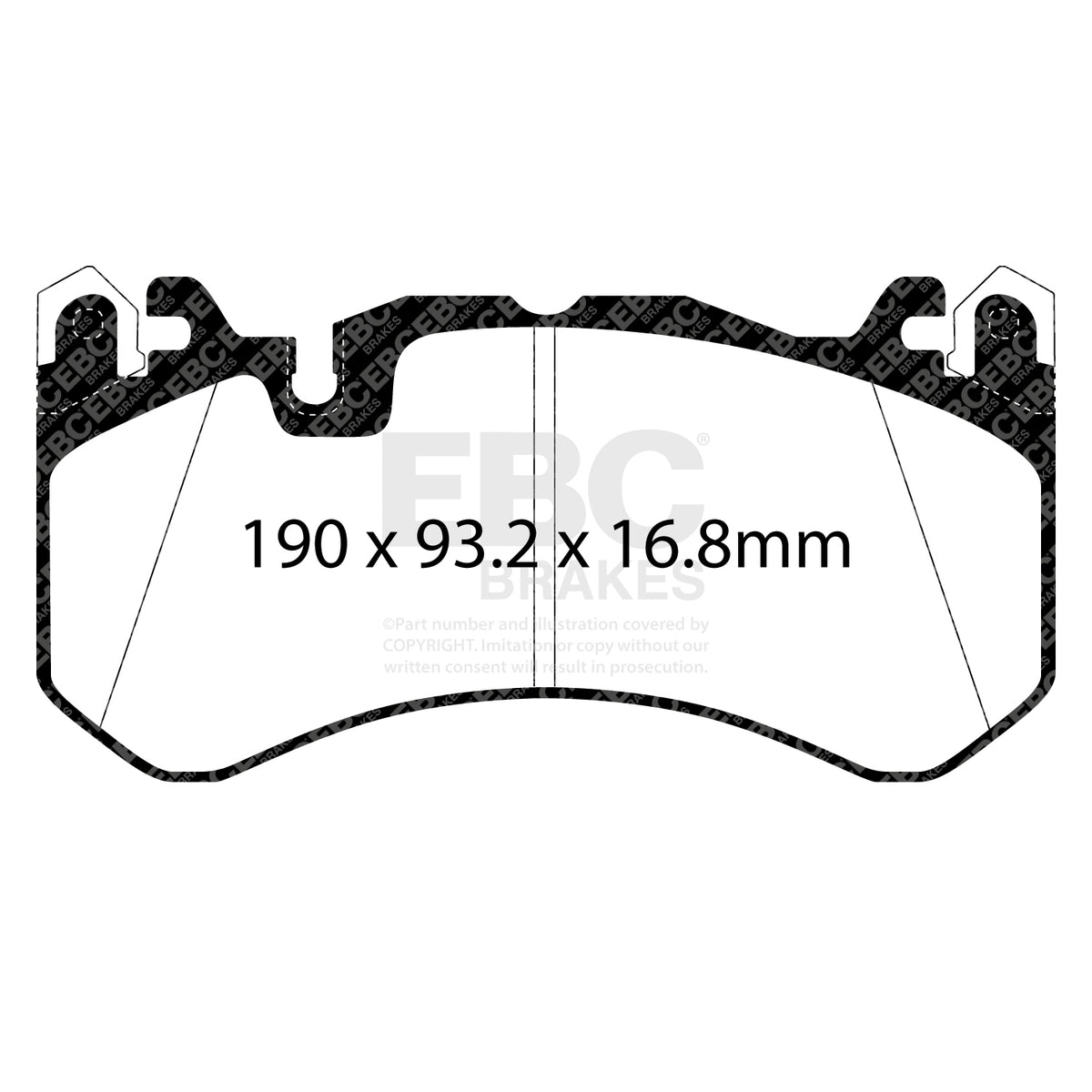 EBC Yellow Stuff remblokken vooras Audi RS6 C6 en RS6 C7 / RS7 C7