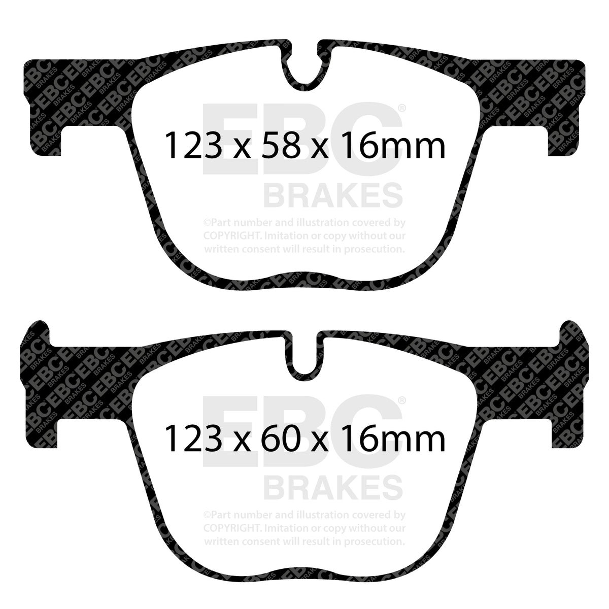 EBC Yellow Stuff remblokken achteras BMW 335i / 340i en 435i / 440i F3x