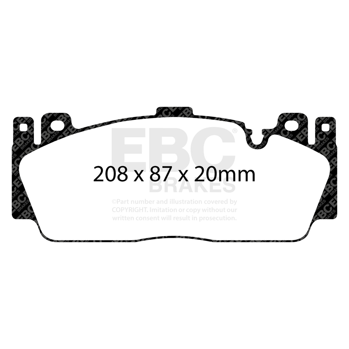 EBC Yellow Stuff remblokken vooras BMW M2 Competition / M5 F10 / M6 F1x