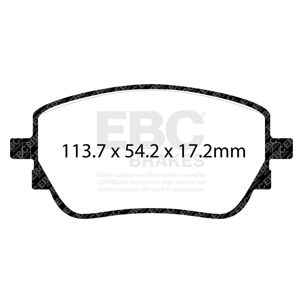 EBC Yellow Stuff remblokken achteras Mercedes CLA45 / CLA35 AMG C118 en A45 / A35 AMG W177
