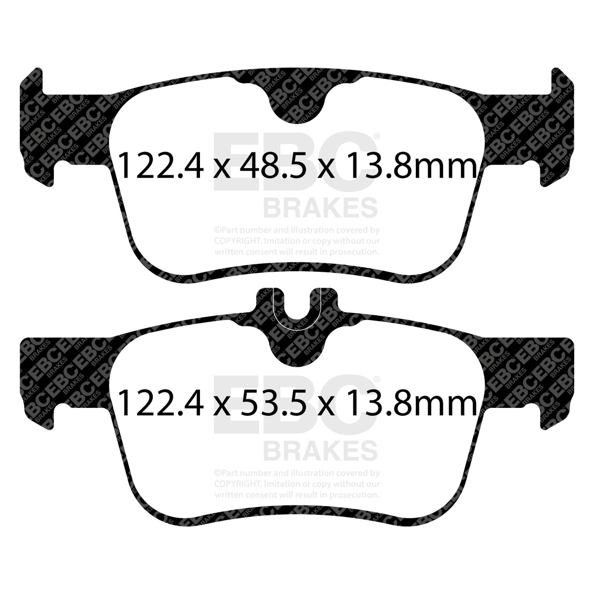 EBC Yellow Stuff remblokken achteras Honda Civic Type R FK8 / FL5