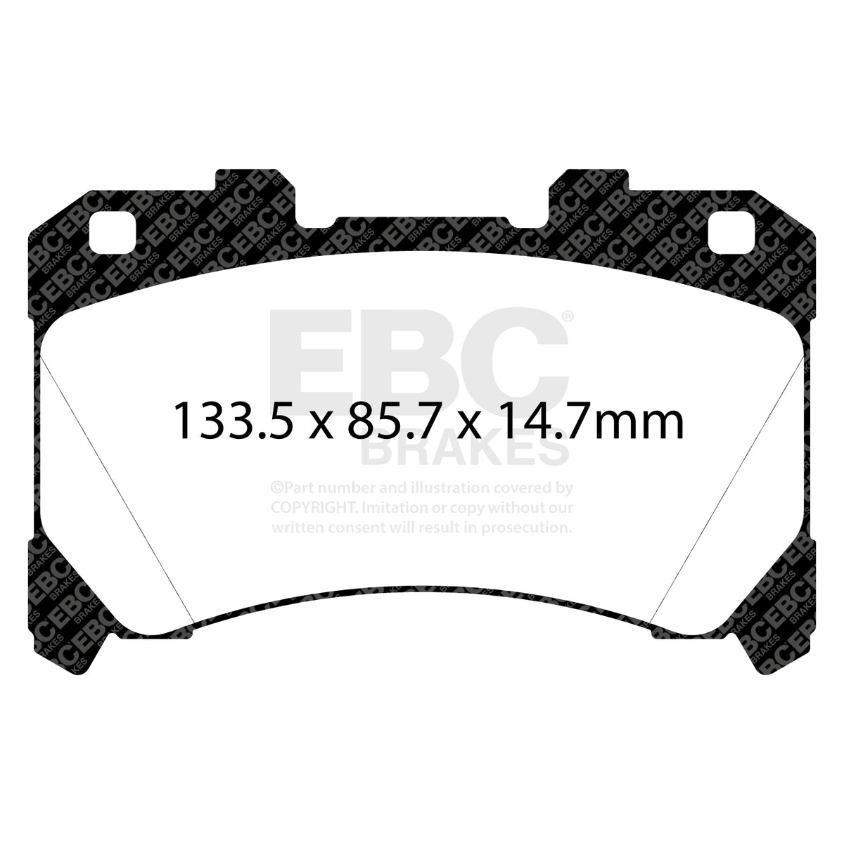 EBC Yellow Stuff remblokken vooras Toyota Yaris GR
