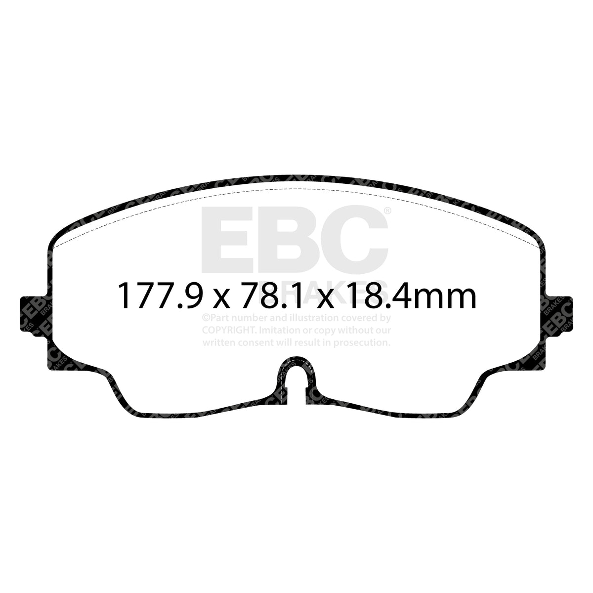 EBC Yellow Stuff remblokken vooras Audi S3 8Y / Golf 8 R / Golf 8 GTI CS / Formentor VZ / Cupra KL