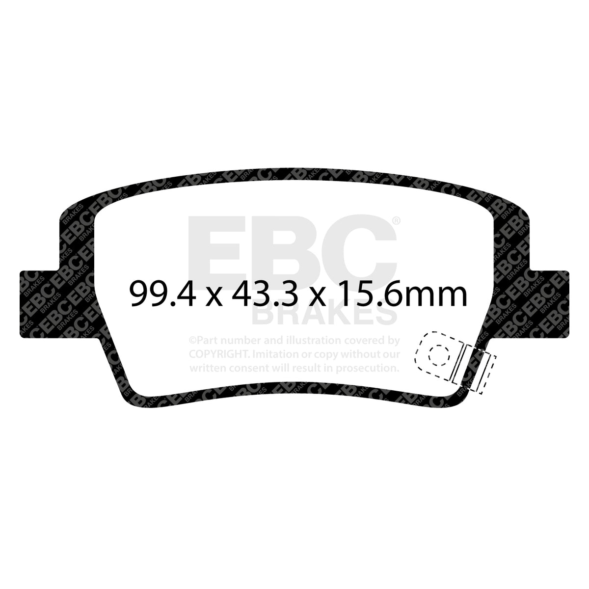 EBC Yellow Stuff remblokken achteras Hyundai I20N