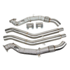Endura Downpipe met hitteschild Audi RS6 RS7 S6 S7 C7 S8 D4 - Inclusief Midpipes - Decat / Sportcat