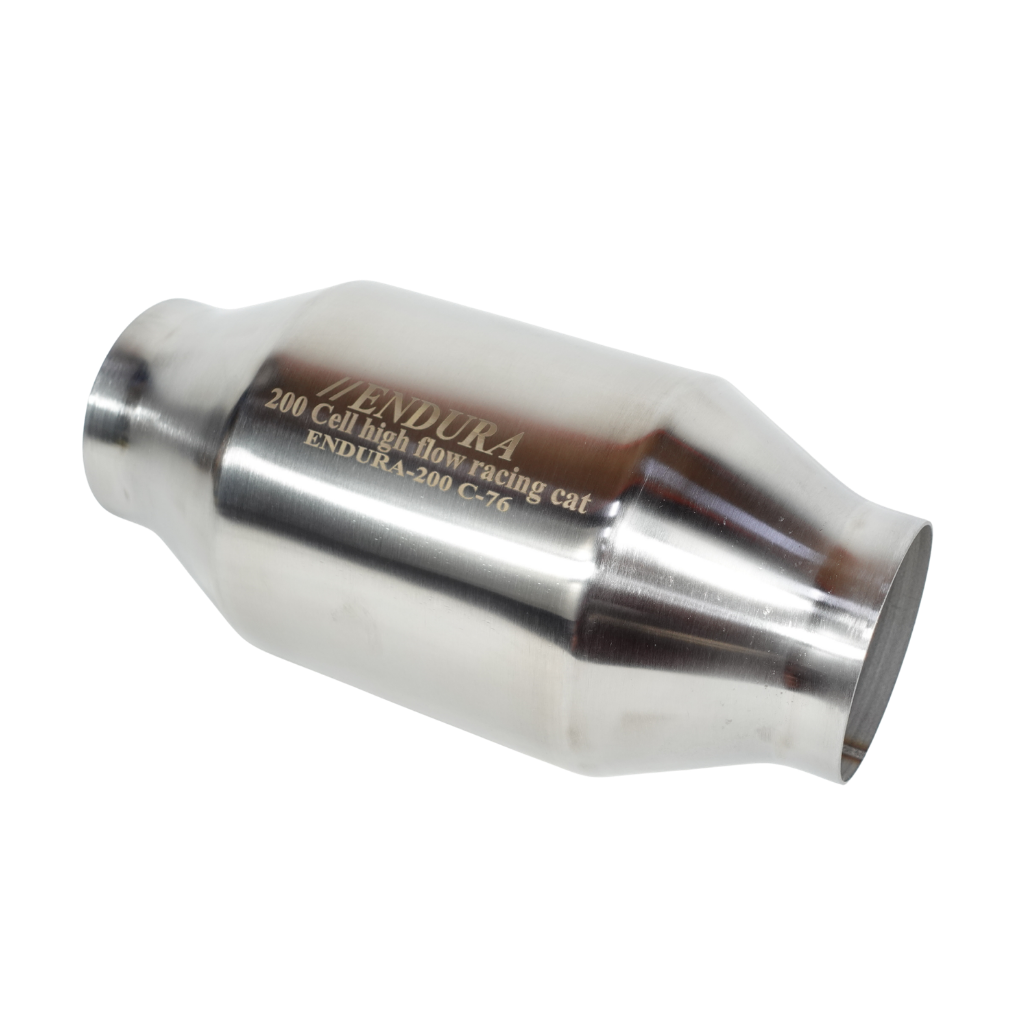 Endura High Flow Racing Katalysator 200 CPSI 76mm (3 Inch) - Euro 6 Versterkte Metallic Kern