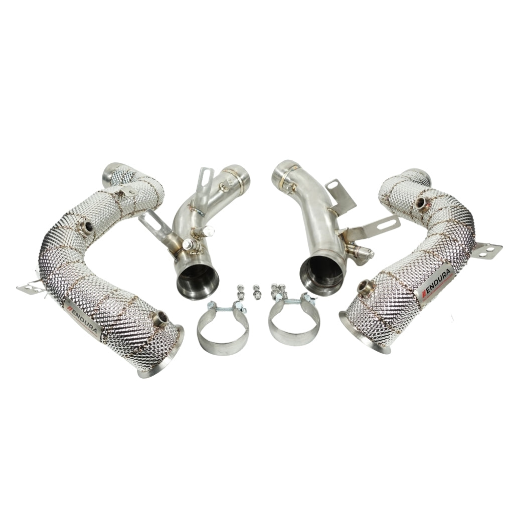 Endura - Downpipe Mercedes E63 / E63S AMG W213 OPF - Decat / Sport cat - Osłona termiczna