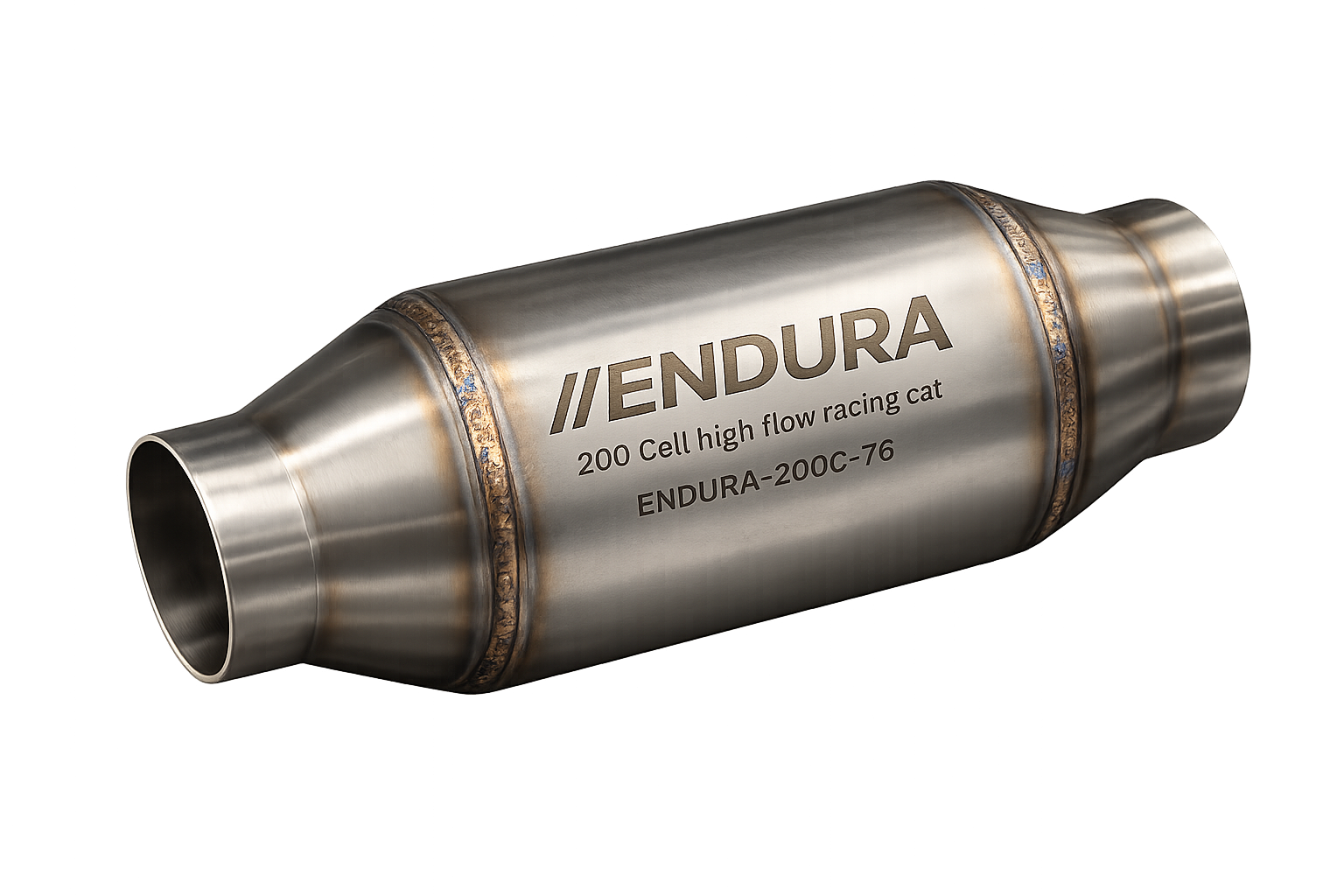 Endura High Flow Racing Katalysator 200 CPSI 76mm (3 Inch) - Euro 6 Coating