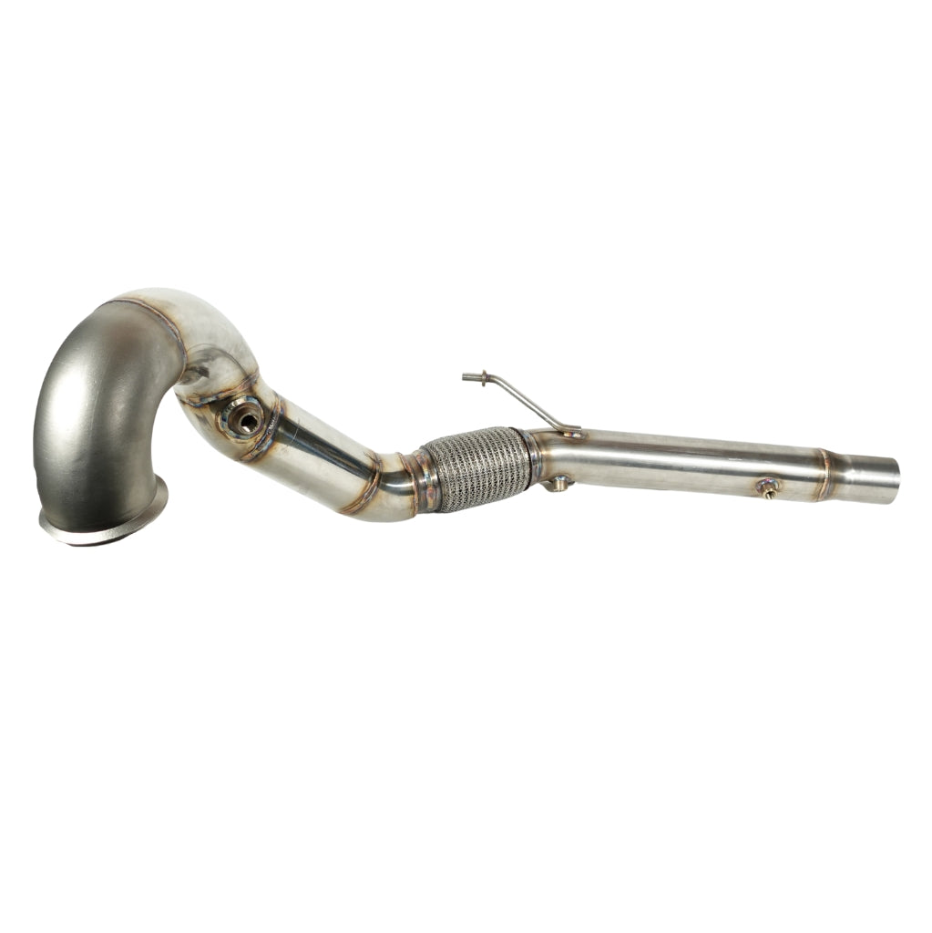 Endura V2 - Downpipe 3.5″ Cast Elbow - OPF en Non OPF - Golf 7 / 7.5 GTI, Leon 5F, TT 8S, Octavia 5E - 1.8 / 2.0 TSI EA888.3 MQB