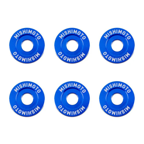 Mishimoto - M6 x 1.0 Wheel Arch Rings - Blue - 16.7mm