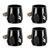 Mishimoto - 4 abrazaderas hexagonales de 8 mm - Negro