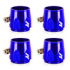 Mishimoto - 4 abrazaderas hexagonales de 8 mm - Azul
