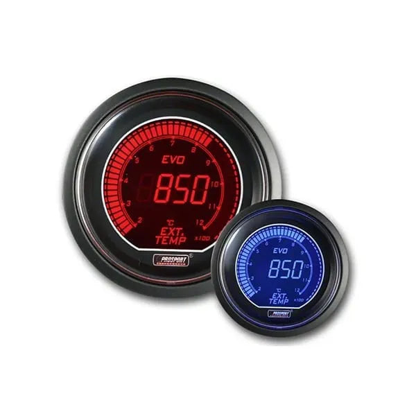 Prosport - Thermomètre d'échappement Evo - Rouge/Bleu