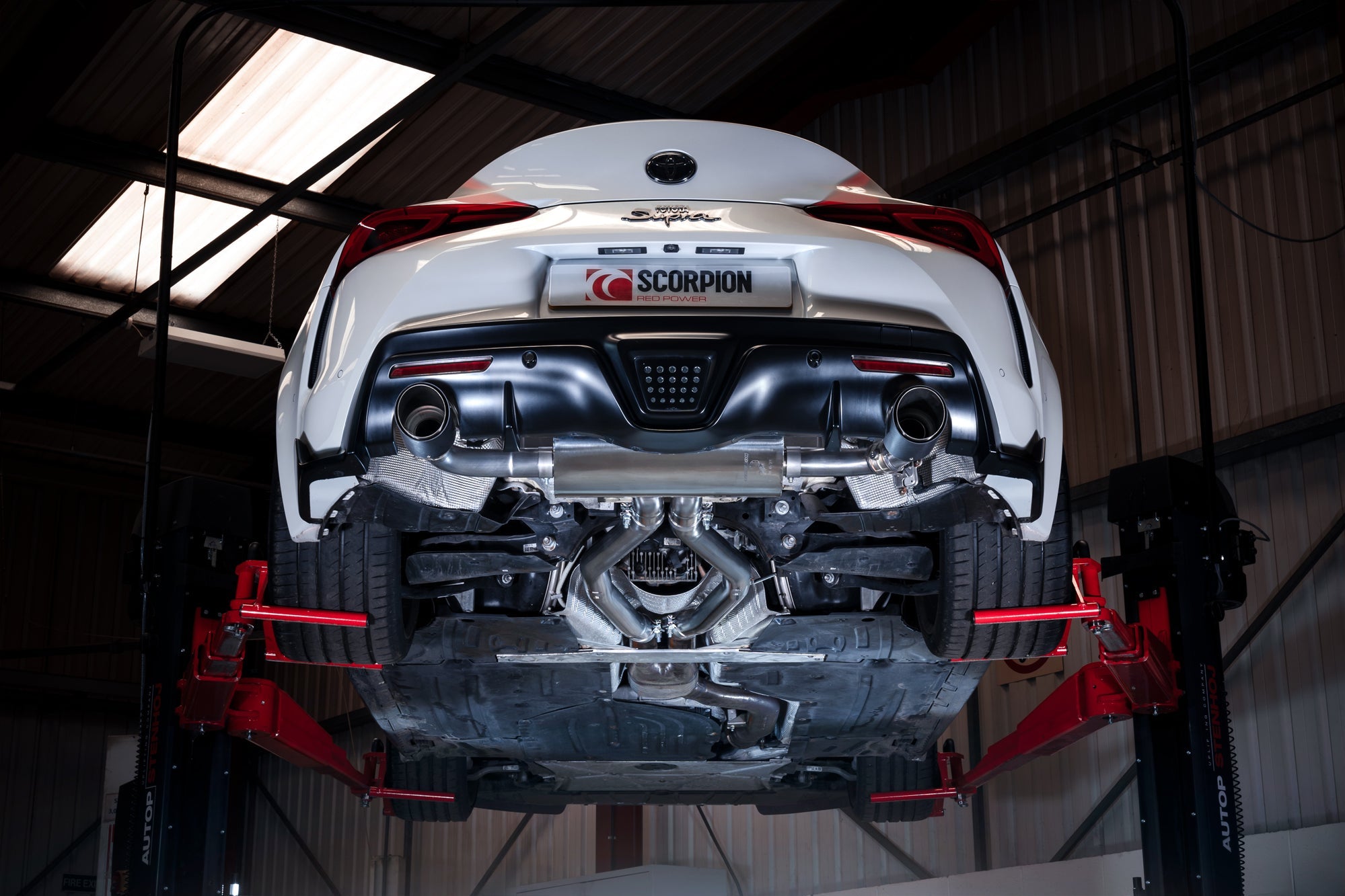 Scorpion GPF-back exhaust Toyota Supra GR 3.0 A90 Mk5-3