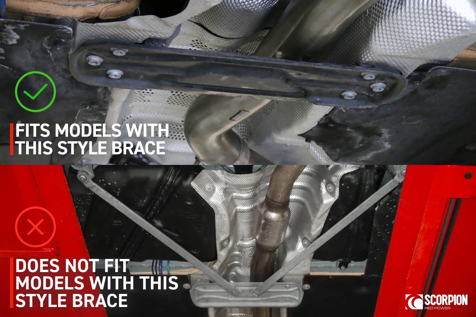 Scorpion Lower Centre Brace BMW 135i / 140i / 235i / 240i F2x en 335i / 340i / 435i / 440i F3x-2