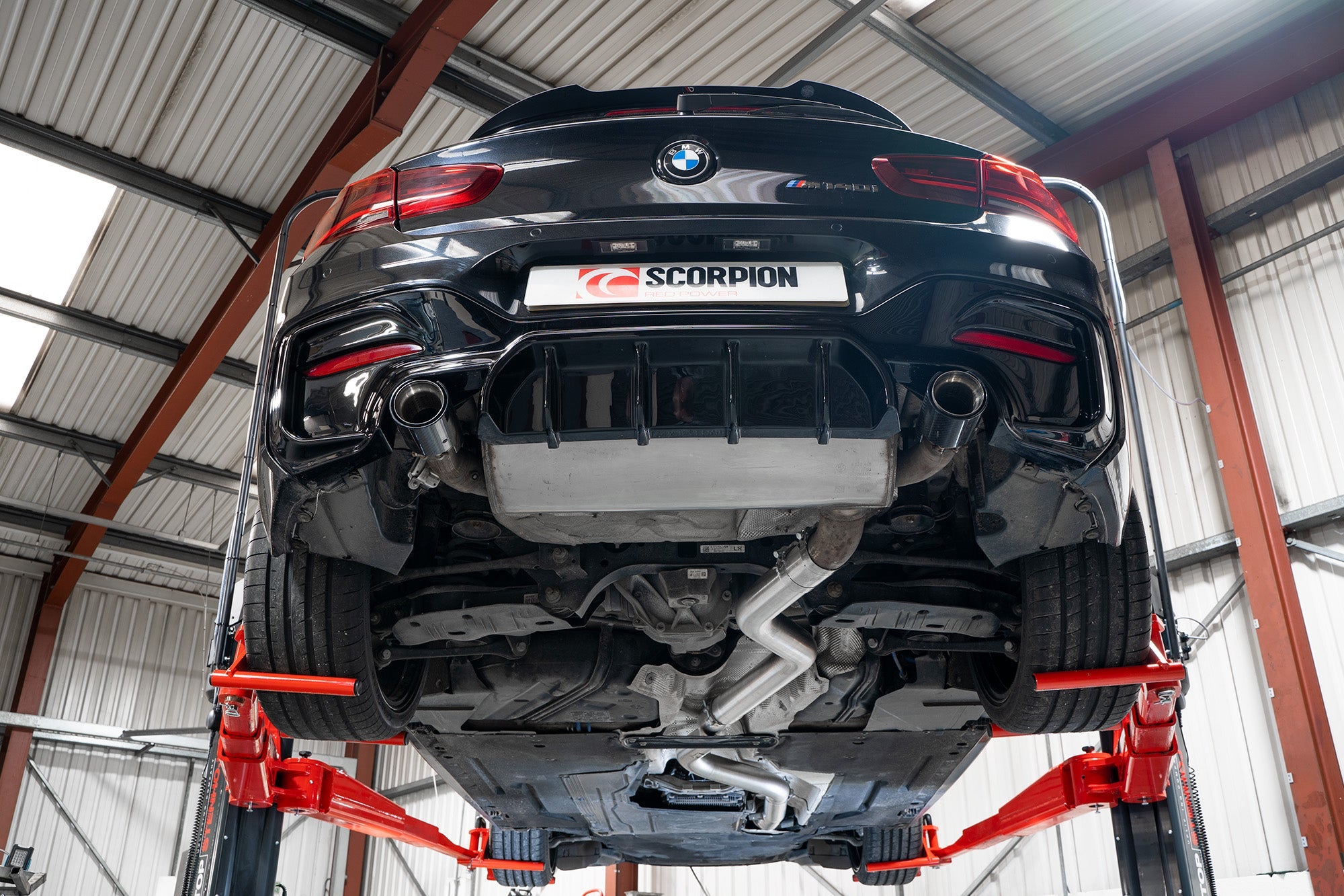 Rezonator Skorpiona i wydech z usuniętym GPF BMW 140i / 240i F2x-3