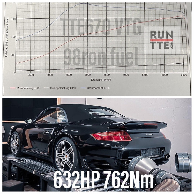 TTE670 - VTG Upgrade Turbos - Porsche 997.1 Turbo