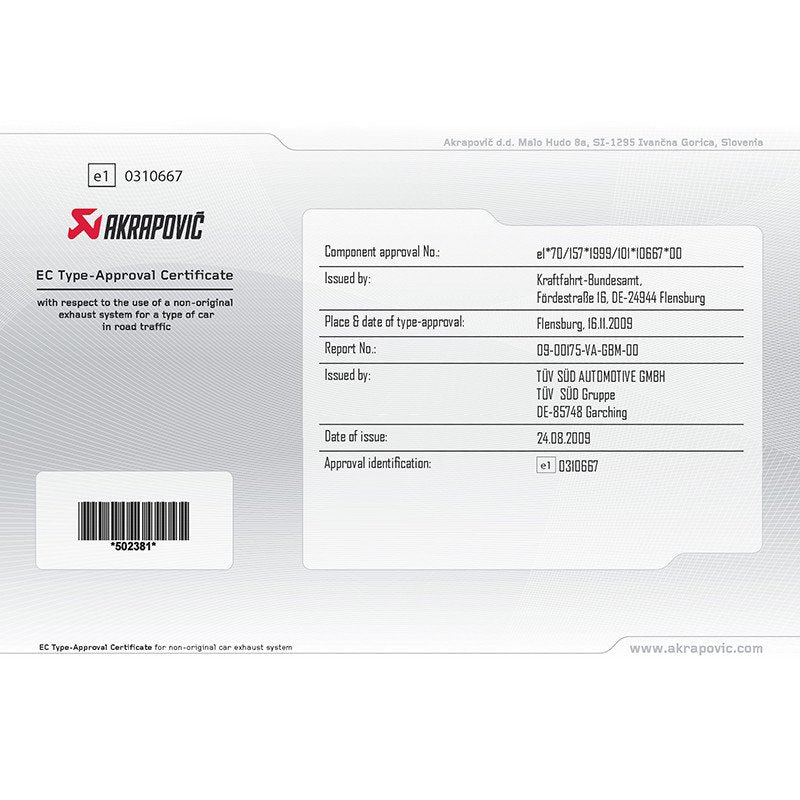 Akrapovic Evolution Line Uitlaatsysteem Bmw 335i E90 E91 1