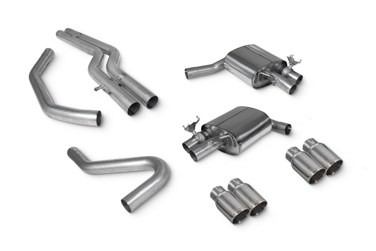 Sistema de escape semi-escorpión Audi S4 B9 03