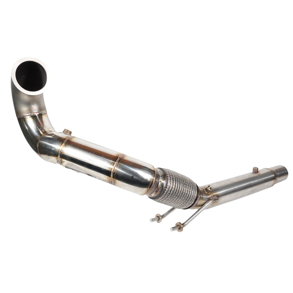Endura V2 - Downpipe 3.5" Cast Elbow - Golf 7 / 7.5 GTI, Leon 5F, TT 8S, Octavia 5E - 1.8 / 2.0 TSI EA888.3 MQB