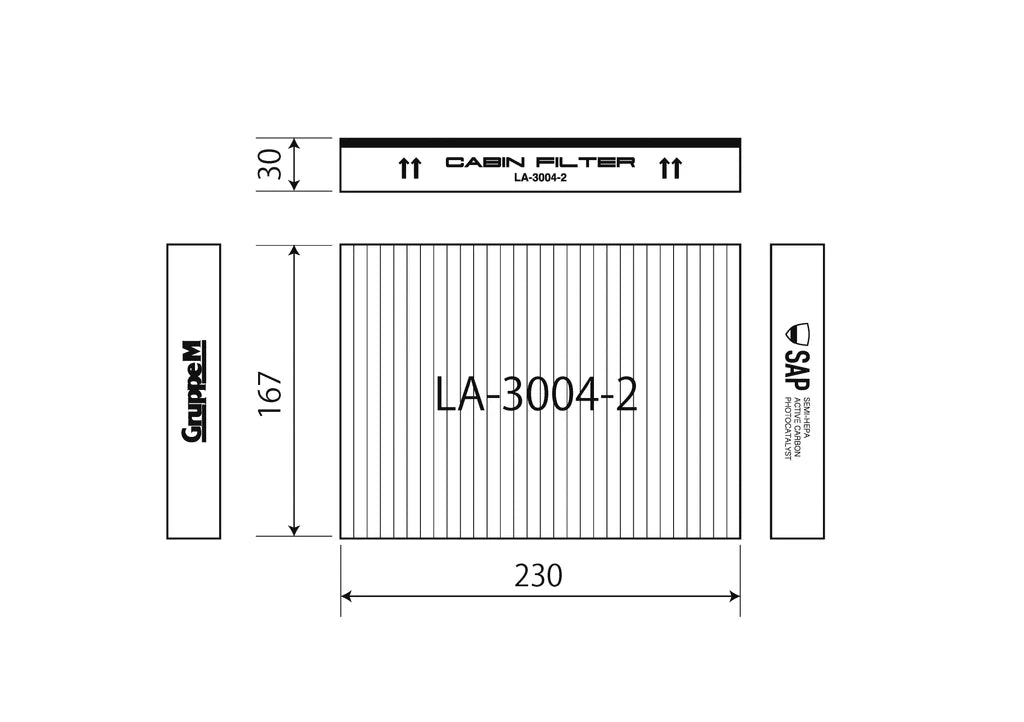 Gruppe M Hepa Cabin Filters BMW M5 F90 M8 F9x 2