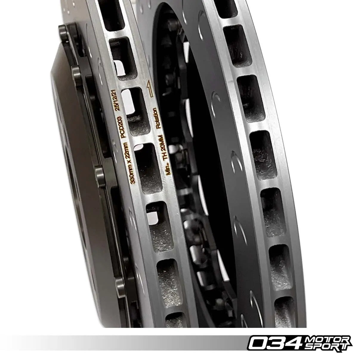 034 Motorsport 2 delige zwevende achterrotor 330mm RS5 07