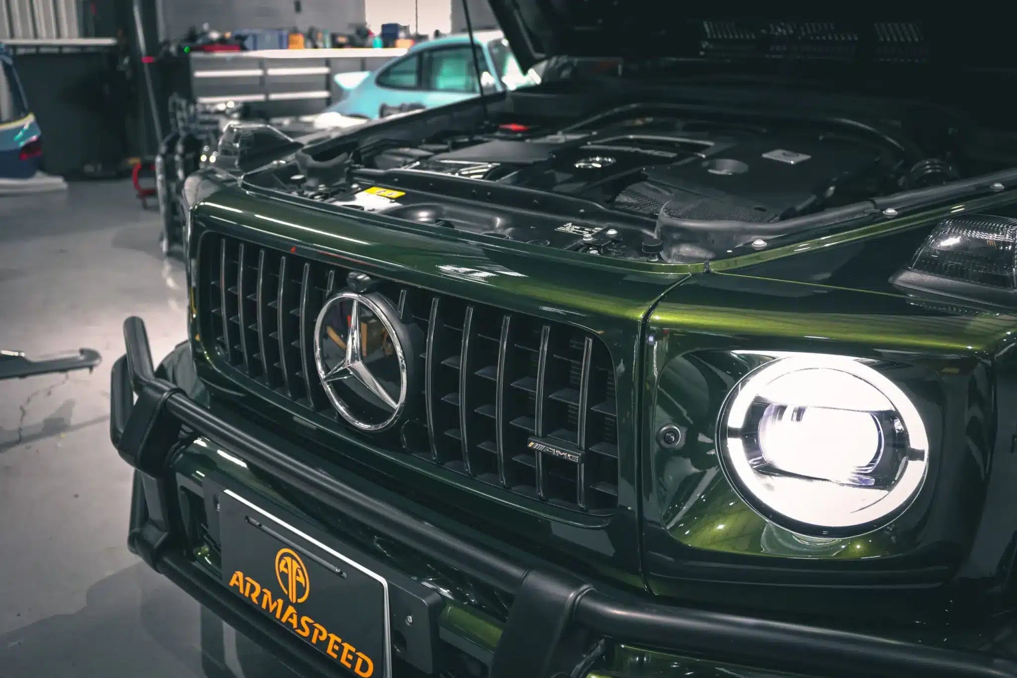 Caja de aire de carbono Armaspeed para Mercedes W464 G63 M177 1