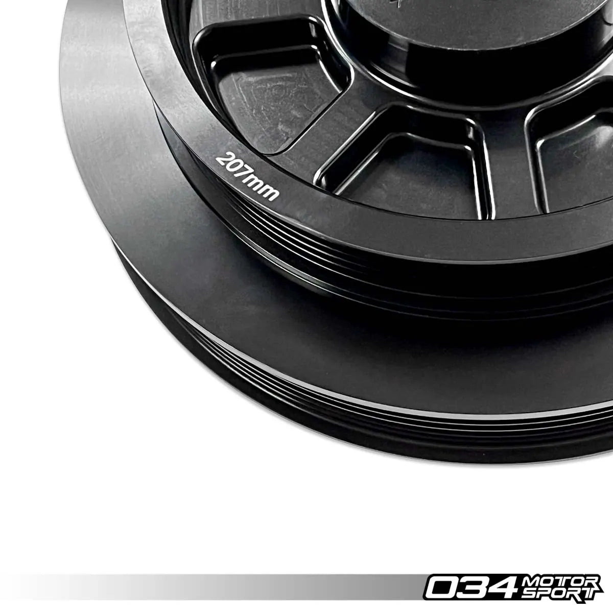 034Motorsport 3.0 TFSI Supercharger 207mm Crank Pulley Upgrade, B8 B8.5 Audi S4 S5 Q5 SQ5 & C7 Audi A6 A7 5