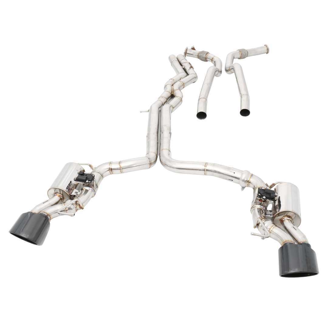 Układ wydechowy Endura Catback Audi RS6/RS7 C8 - zawory + zdalne sterowanie - RVS304 - rura X