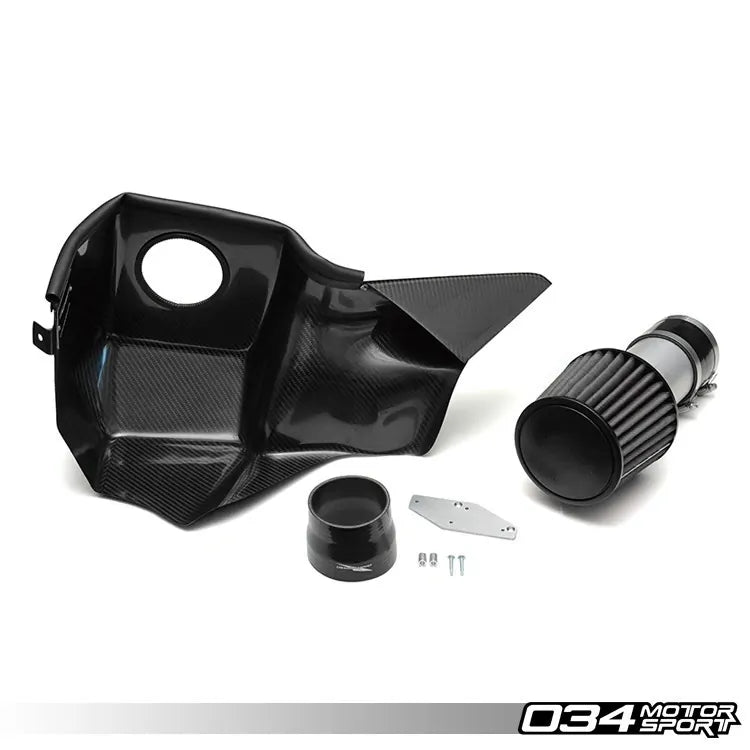 Admisión de aire de fibra de carbono 034Motorsport X34 para Audi S4 B5 01