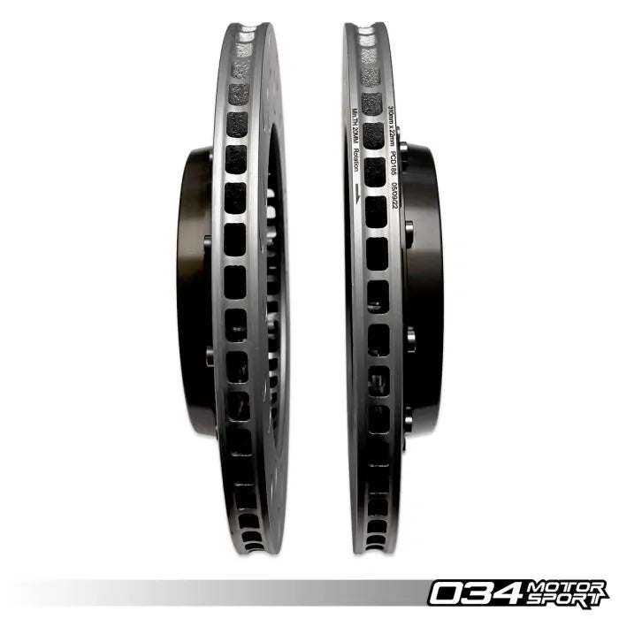 034 Motorsport 2 Piece Floating Rear Brake Rotor 310mm Audi 06