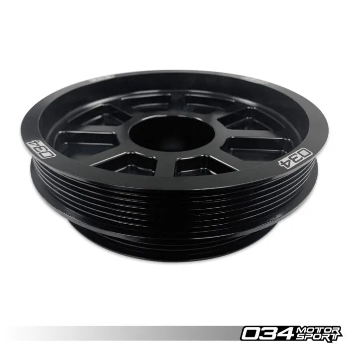 034Motorsport 3.0 TFSI Supercharger 190mm Crank Pulley Upgrade, B8 B8.5 Audi S4 S5 Q5 SQ5 & C7 Audi A6 A7 4