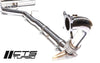 CTS Turbo-back uitlaat 3 inch met High Flow katalysator VW Golf 6 R