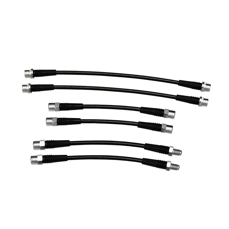 Stainless Steel Braided Brake Line Kit, B5 Audi Quattro, DOT Certified 01