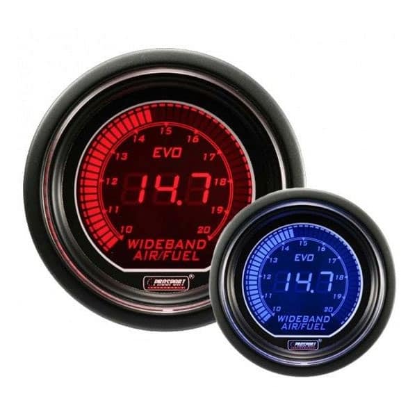 Indicateur AFR à large bande Prosport Evo Rouge Bleu