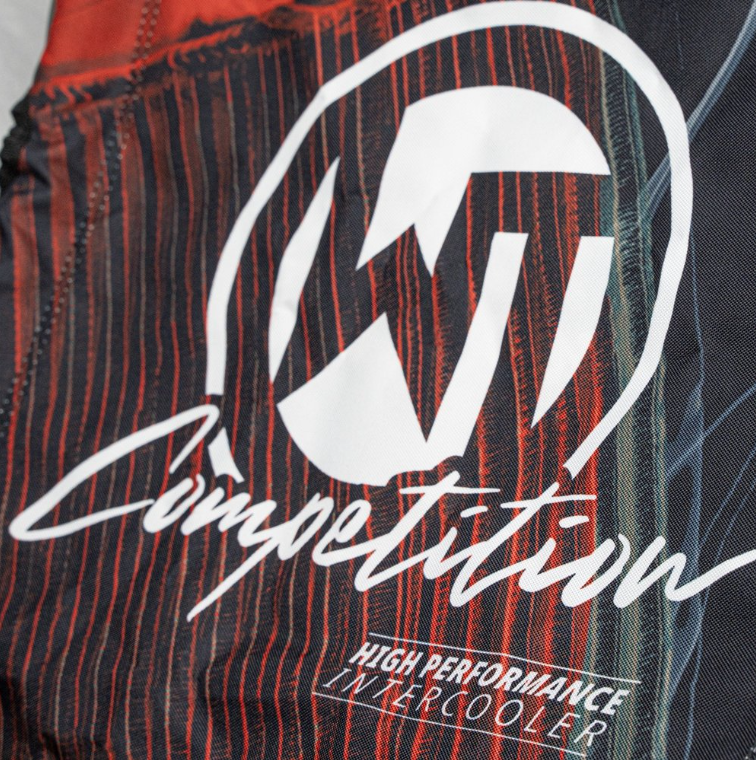 WAGNER TUNING Krzesło kempingowe Outdoor czarno-czerwone z nadrukiem 5