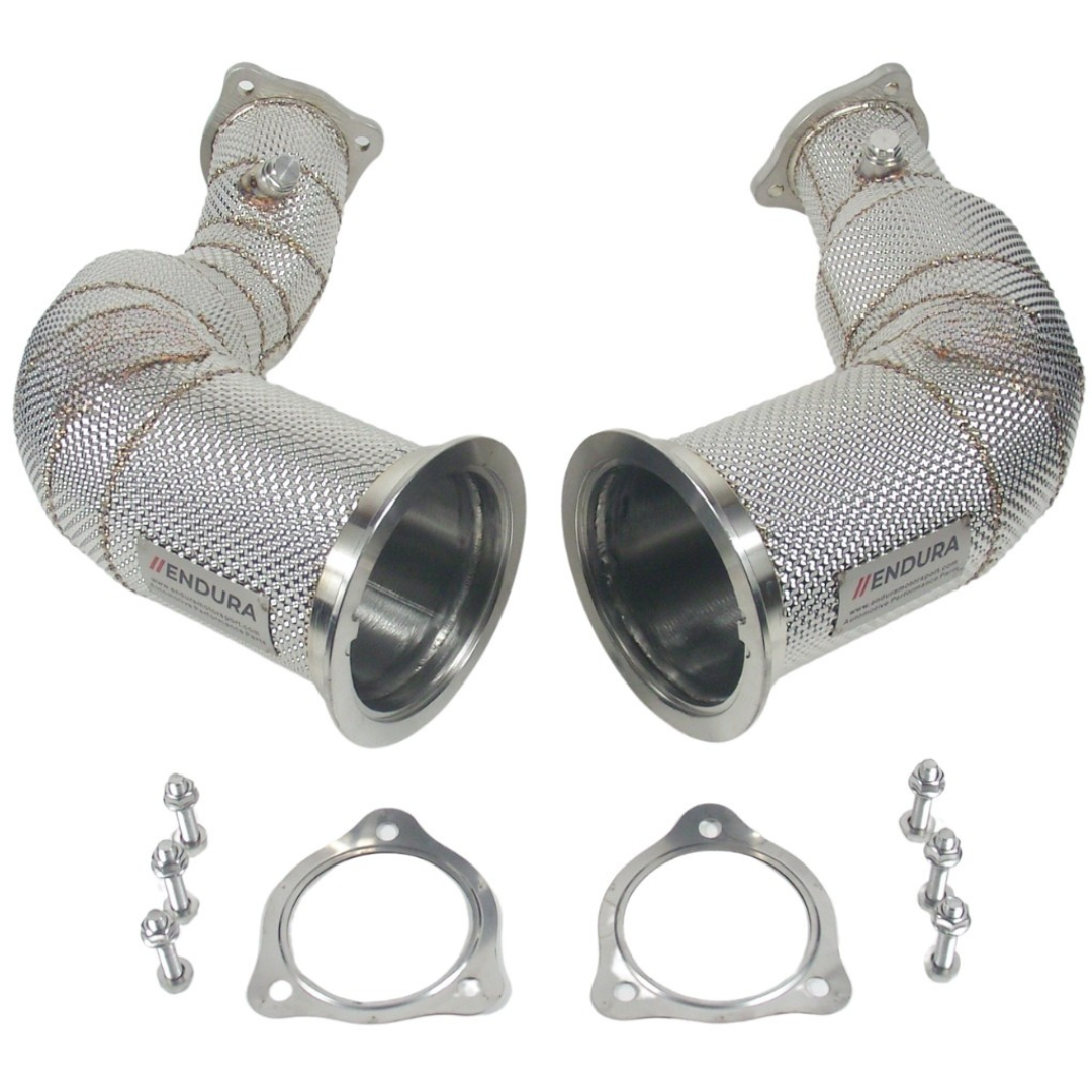 Endura Downpipe met Hitteschild Audi RS4 B9 / RS5 F5 2.9 TFSI - Decat / Sportcat (Tot 2018)