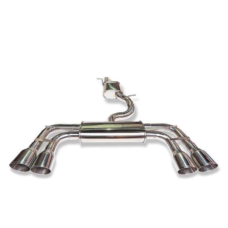 CTS turbo sports exhaust resonated VW Golf 7R