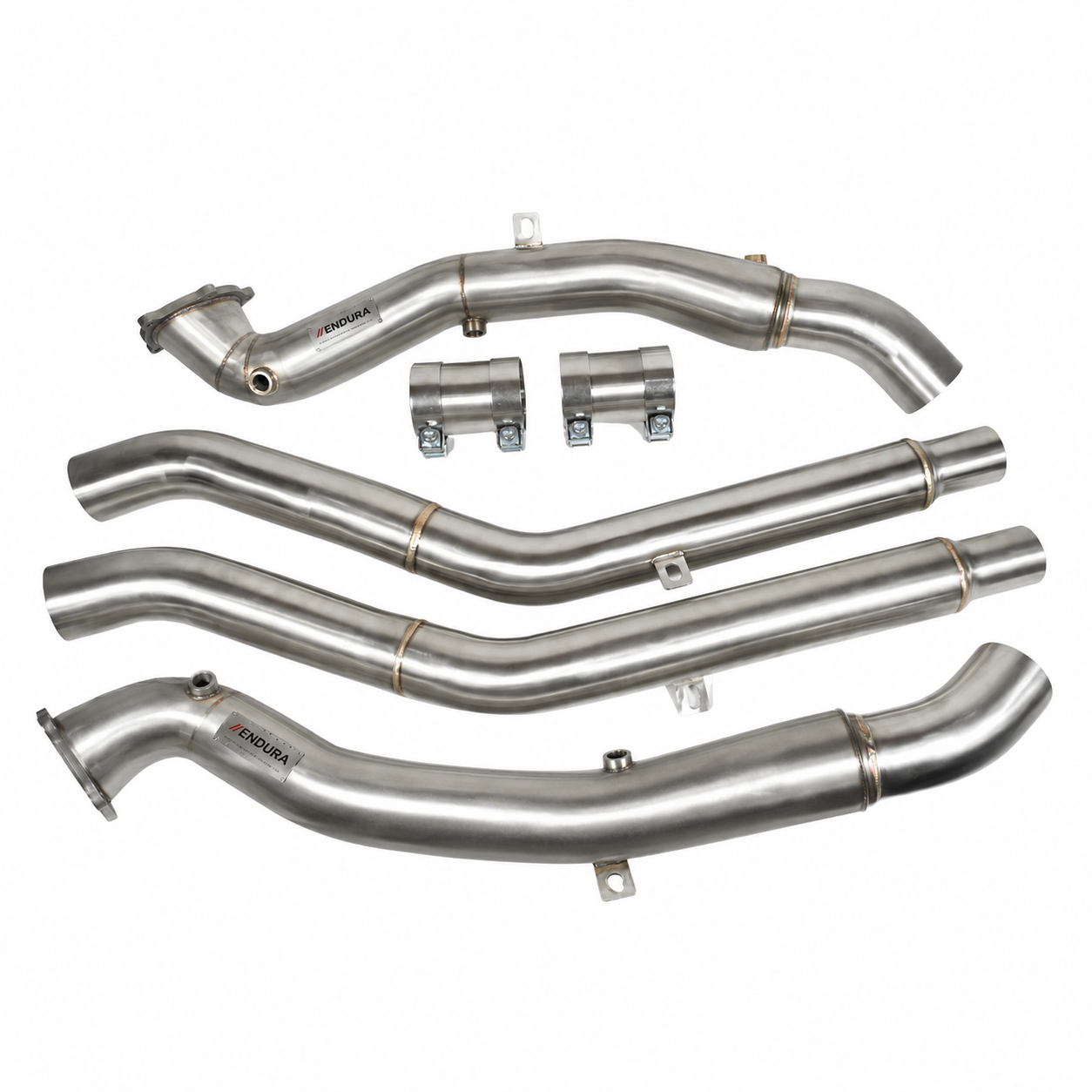 Endura Downpipe Audi RS6 RS7 S6 S7 C7 S8 D4 - Inclusief Midpipes - Decat